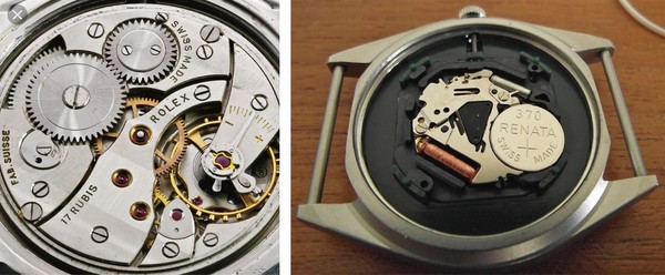 기계시계와 전자시계