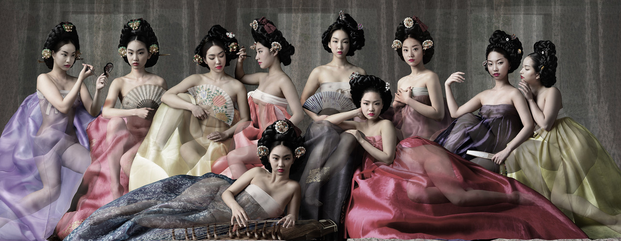 woman of the Joseon Dynasty Nude Series #9 2016. 83x213cm