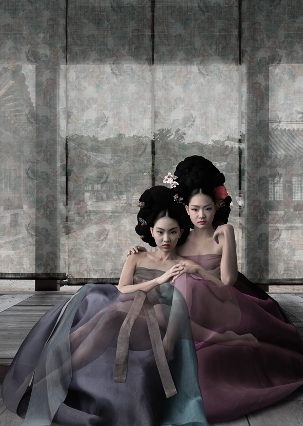 women of the Joseon dynasty nude series #17,2018,120 x168cm 