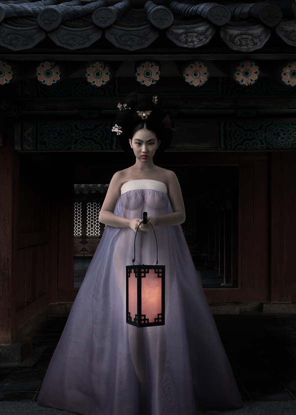 women of the Joseon  dynasty  nude series #18-1,2018,120 x168cm