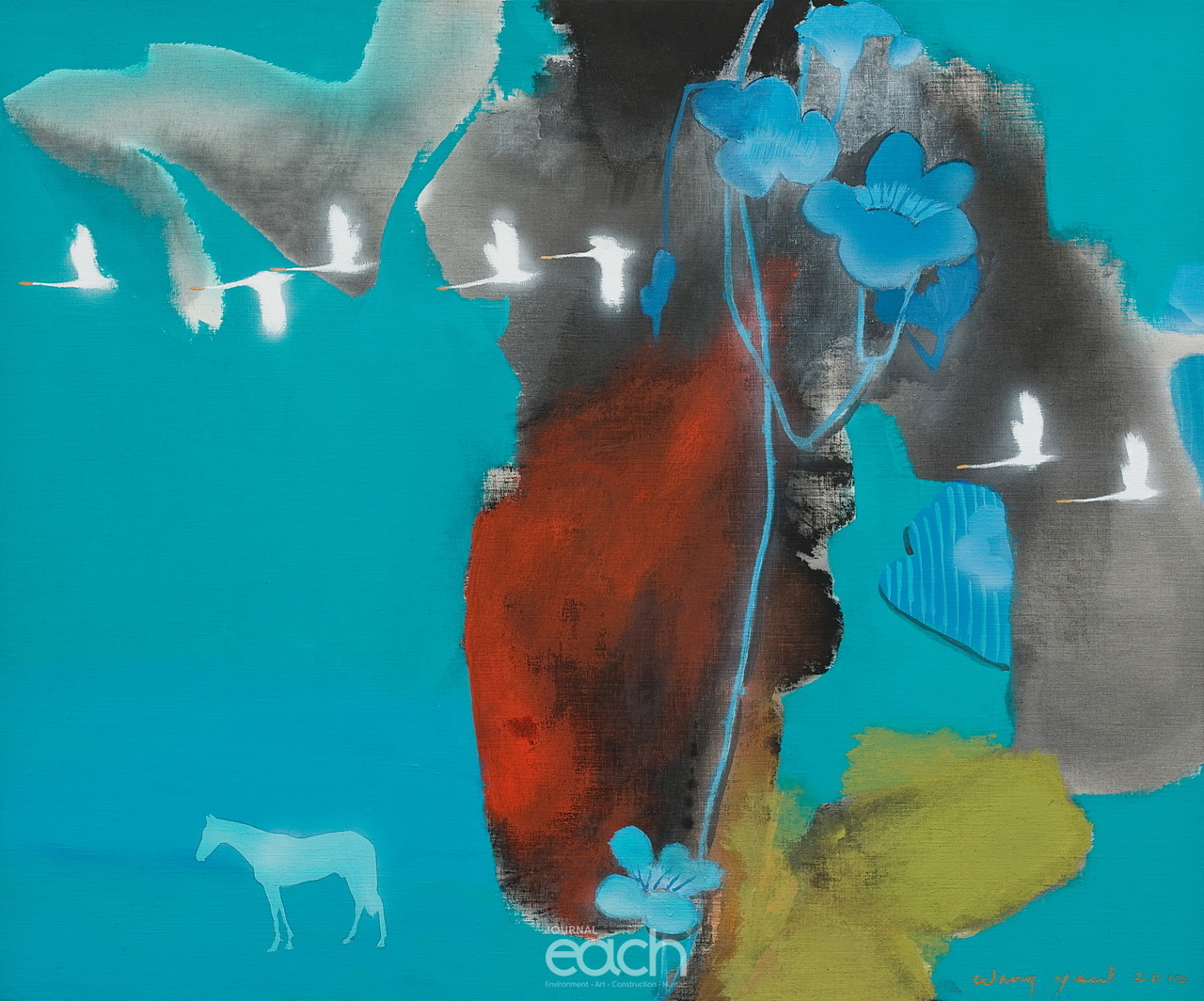 3. Utopia-A Meditation 72.5x60.5cm Ink-Stick and Acrylic on Canvas. 2010,1200만원