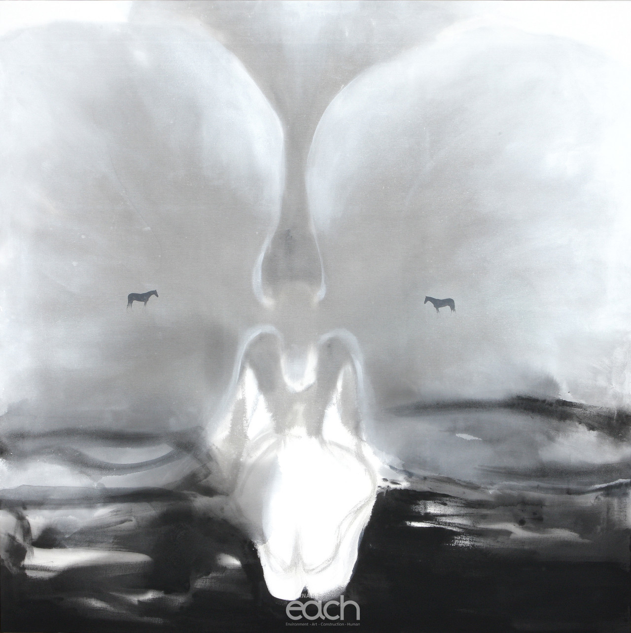 27 Utopia-A companion-Ink-Stick and Acrylic on Canvas225x225cm2011. 3600만원