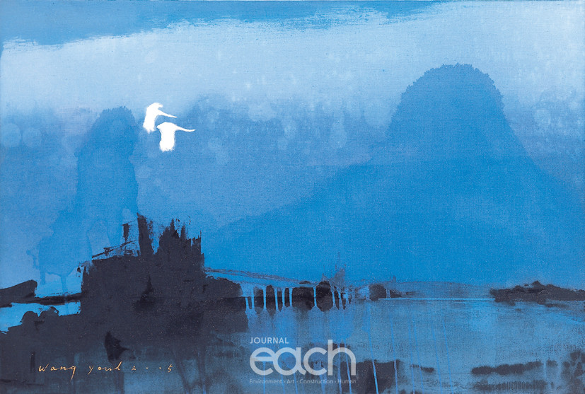 38.09 Utopia-A companion-Ink-Stick and Acrylic on Canvas90x.60cm.2005,1800만원