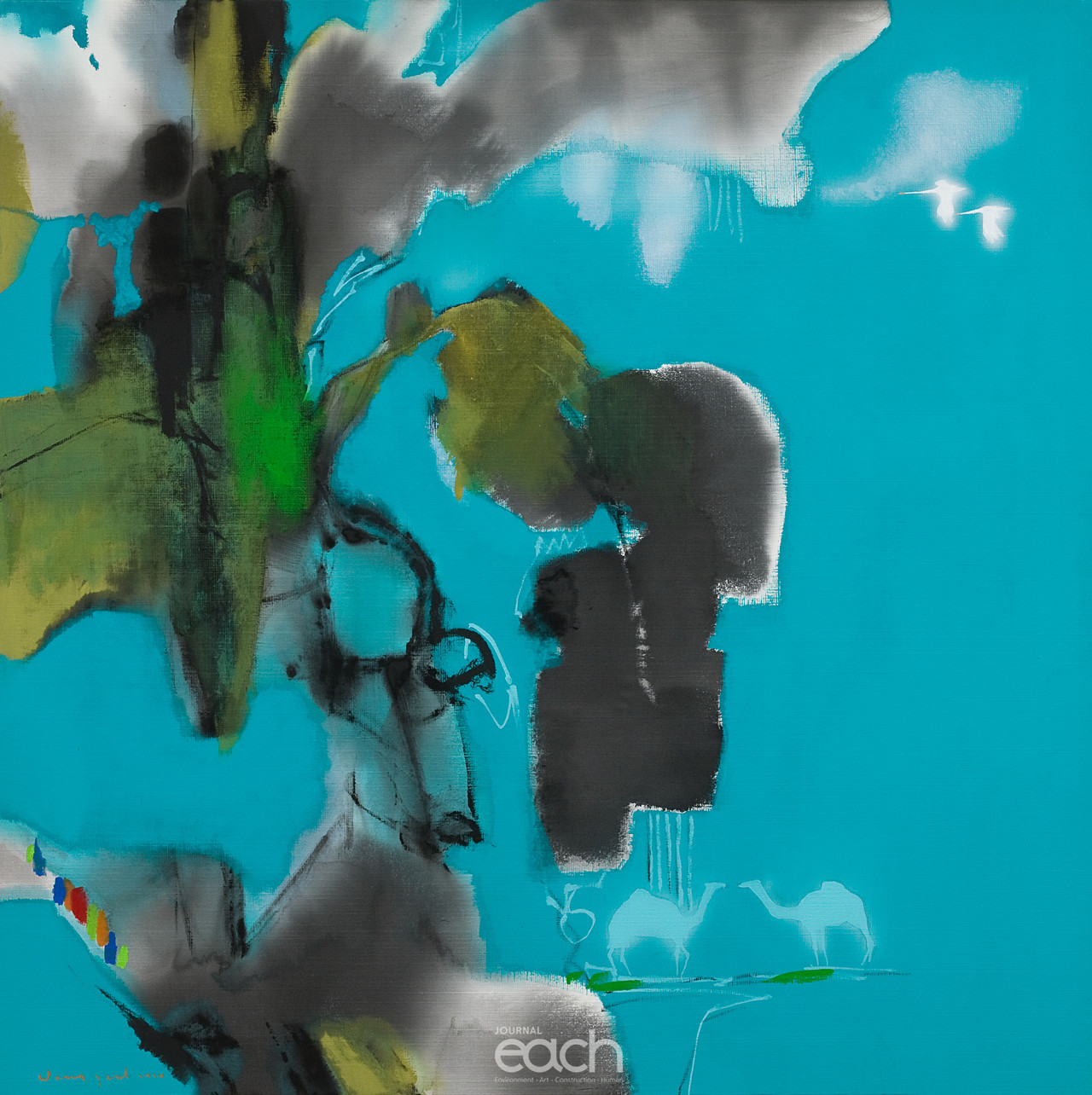 48  Utopia-A companion-Ink-Stick and Acrylic on Canvas140x140cm 2010. 3800만원