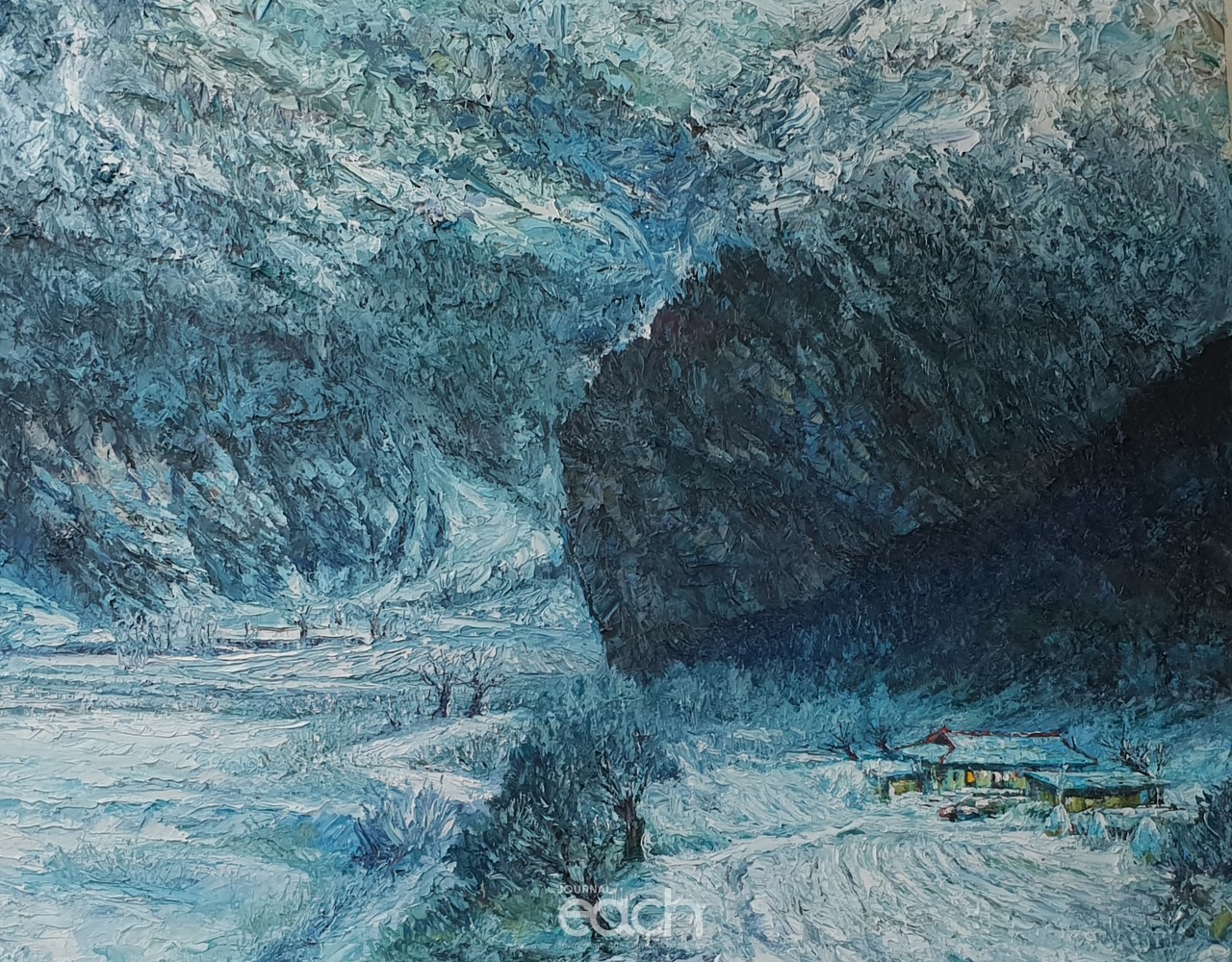 왕바우골 독가 Oil on Canvas of Knife 162x130.3cm 2019