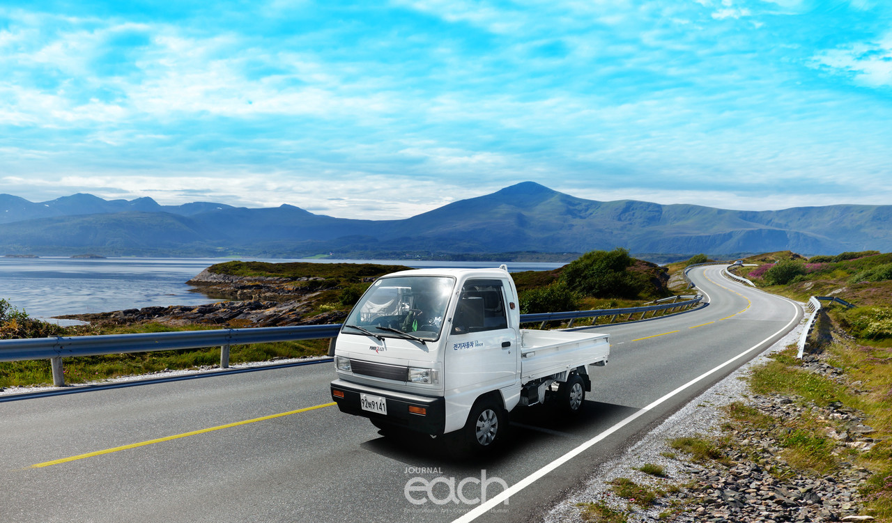 0.5톤 개조전기차인 라보evPEACE