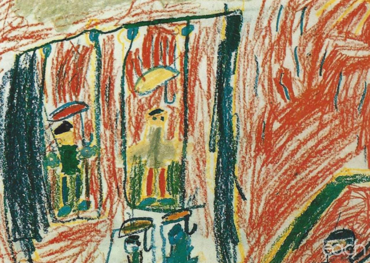 [그림2]아동의 심리적 갈등이 심각한 상태의 그림사례