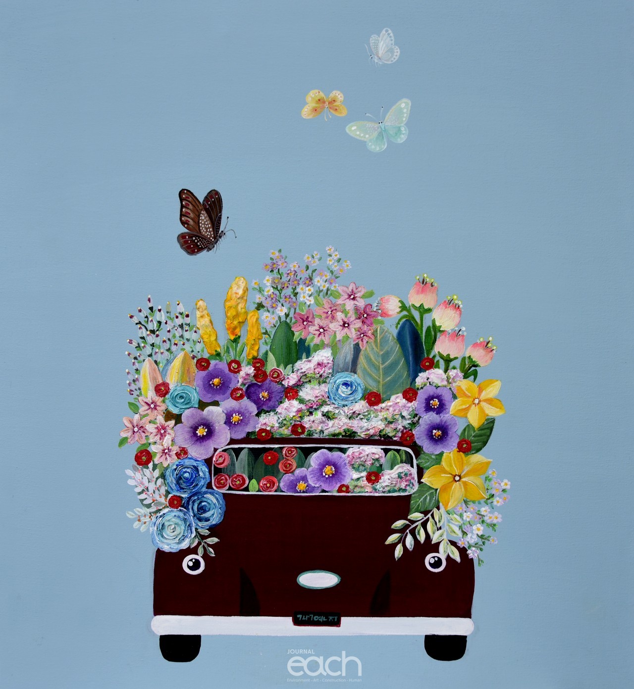 행복여행20#29   70x64cm