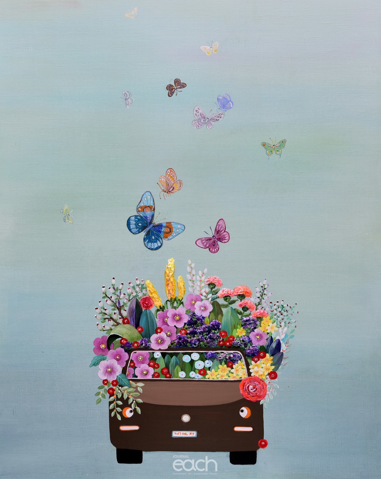 행복여행100x80.3acrylic on canvas 2020