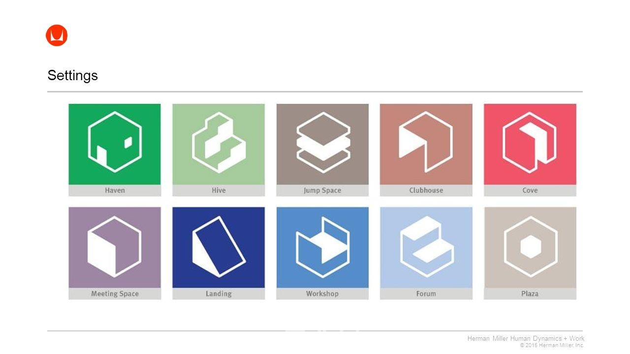 허먼 밀러 리빙 오피스 10개의 오피스 워크 구분