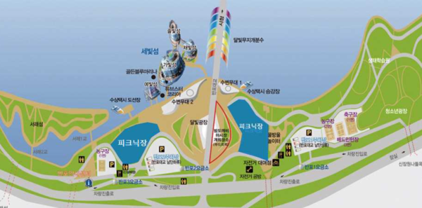 이미지제공 - 서울시 (반포 출입통제 지역 :  피크닉장 1, 2)