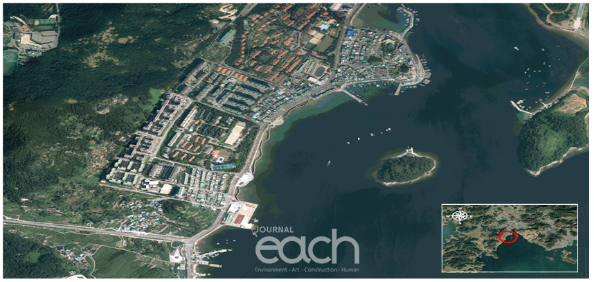 소호지구 연안정비사업 위치 및 전경