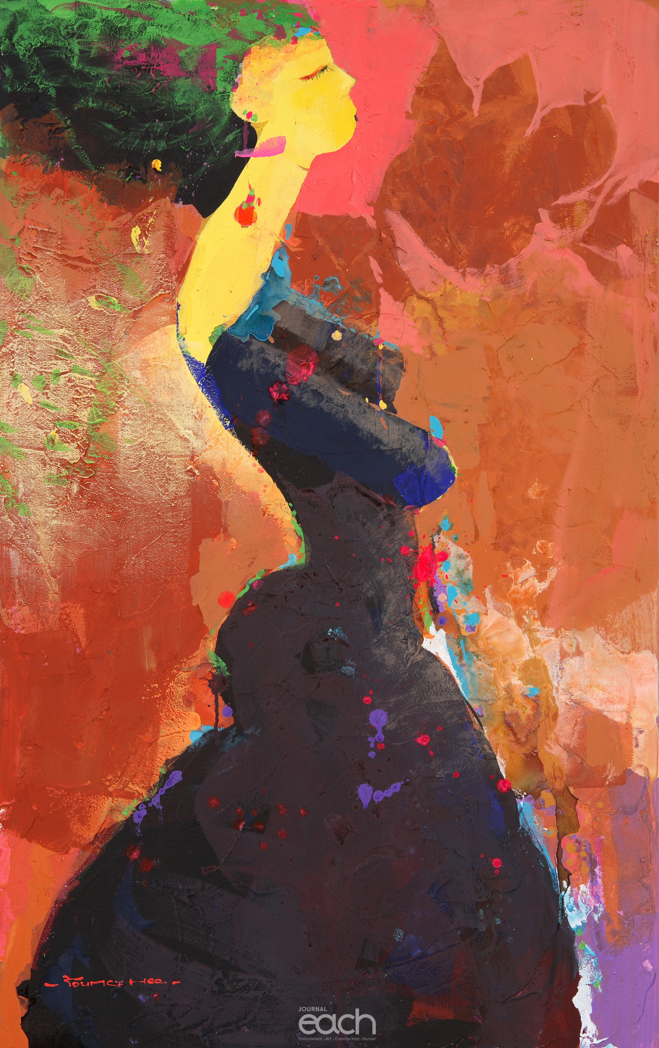 3.도도한그녀  116.8+72.7  mixedmedia on canvas 2011