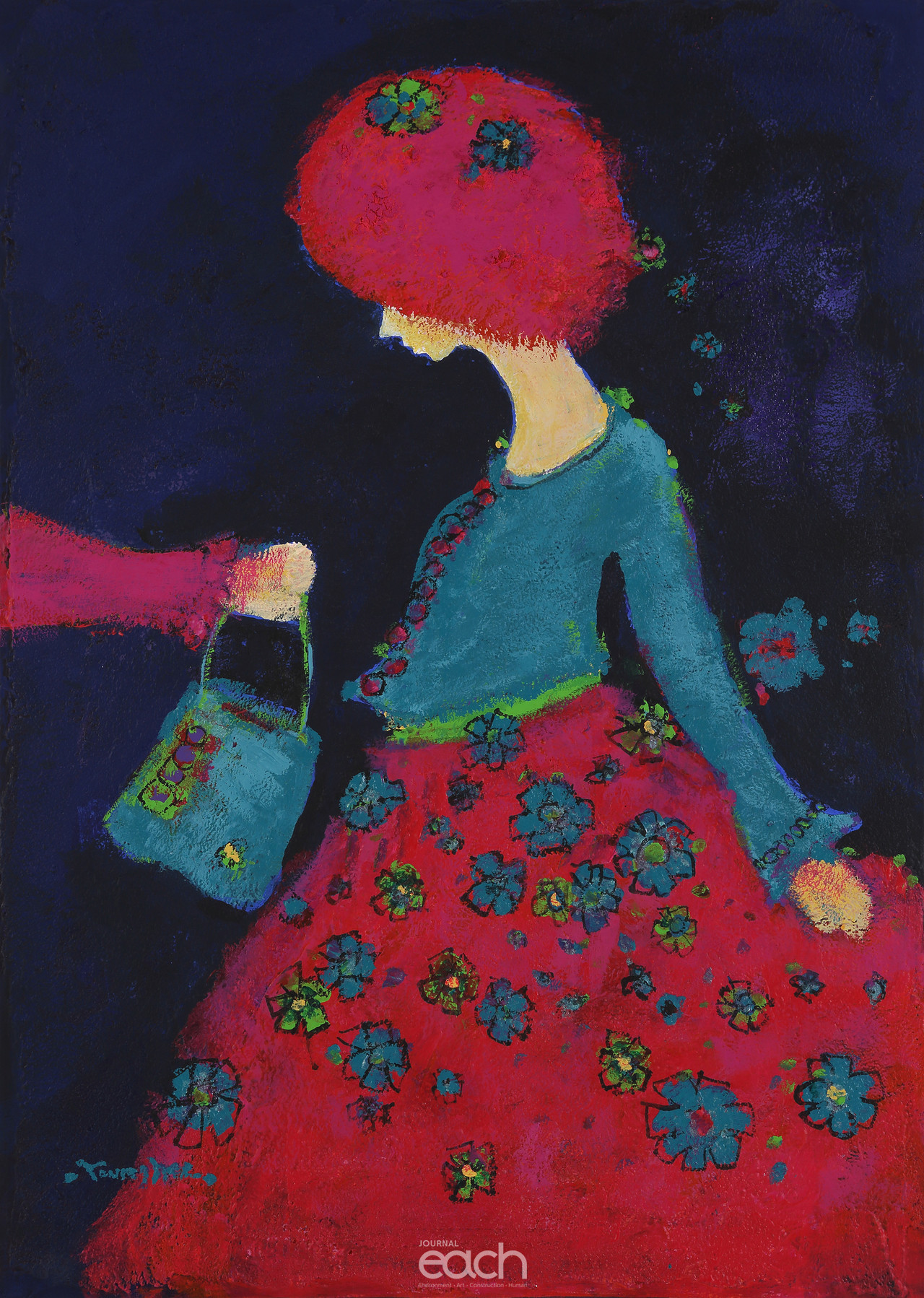 5.그녀-선물  90.9+65.1      mixed media 2018