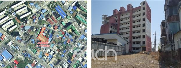 증평 방치건축물 정비사업(위치도 및 전경사진)(자료제공 : 국토교통부)