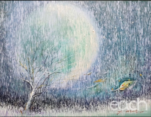 Flowing 53.0×40.9 Acrylic on canvas