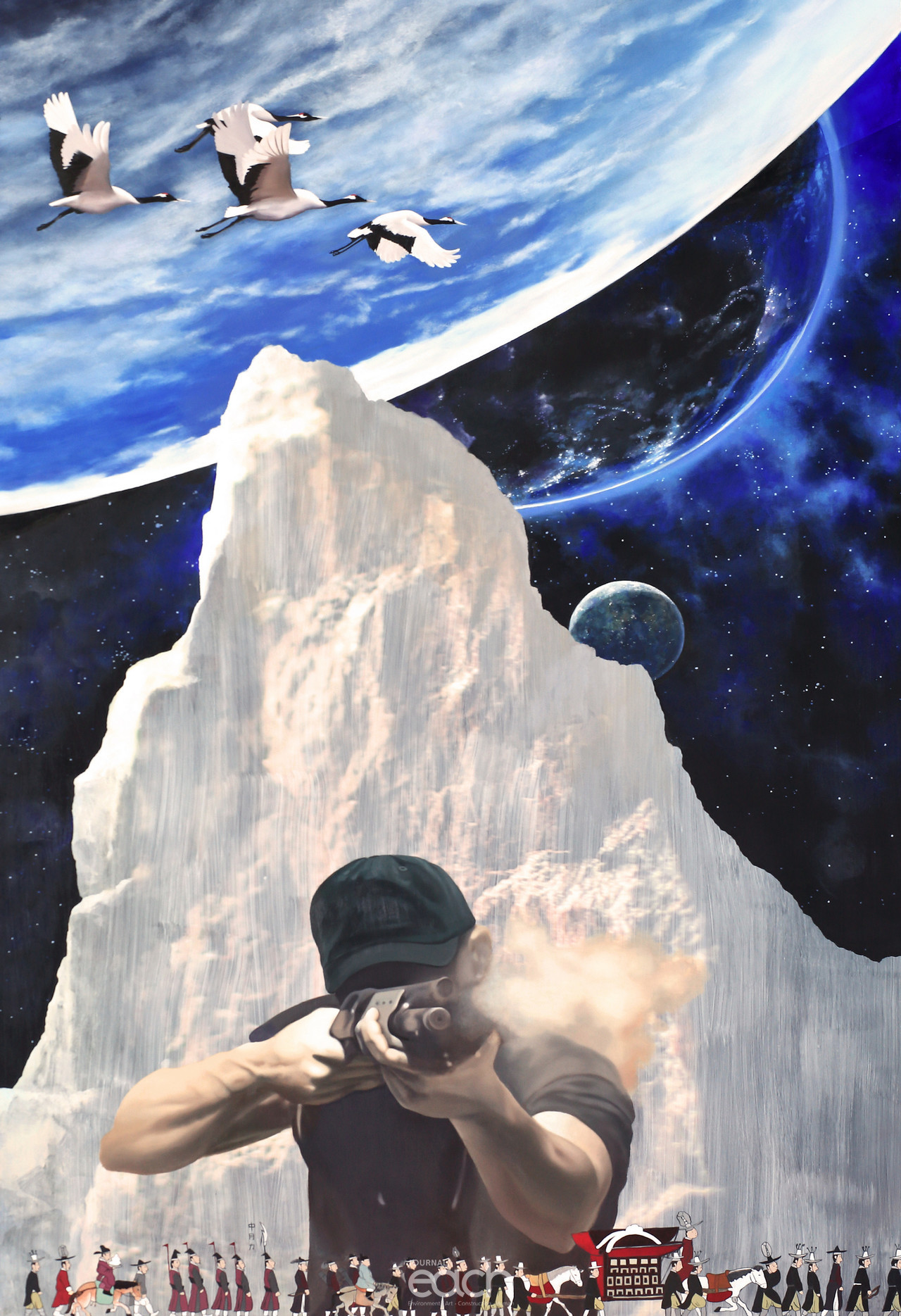 시뮬라크르16-19-15_259.1x97.0cm_아크릴+유화