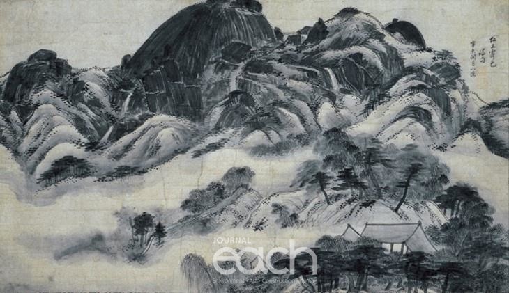 인왕제색도 / 국보 제216호, 지본수묵, 79.2×138.2cm, 삼성미술관 리움
