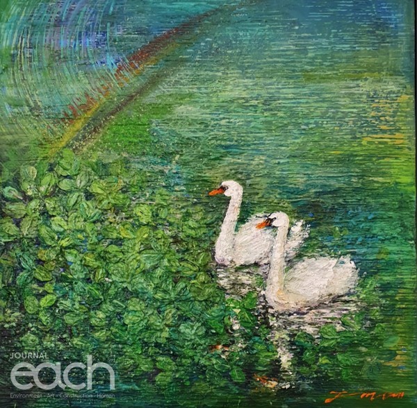 동행 37.9×37.9 Oil on canvas