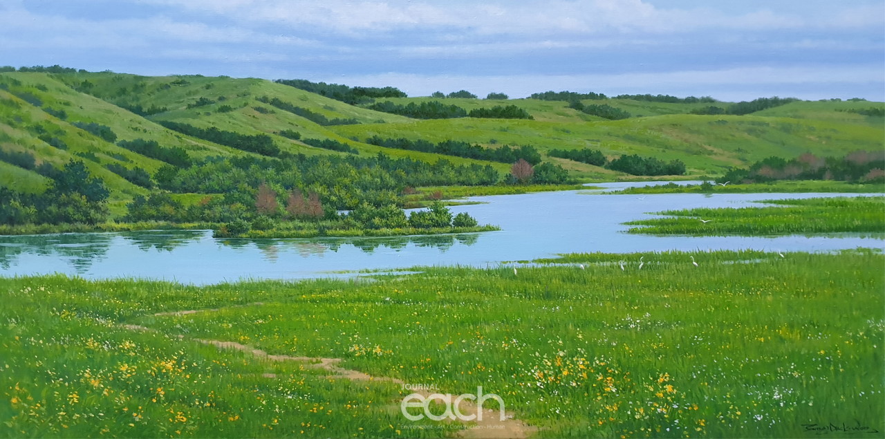 시선이 머무는 곳에 100×70.0 oil on canvas 