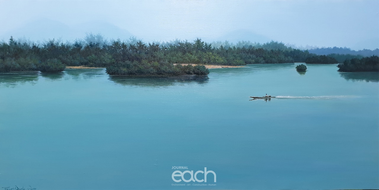 시선이 머무는 곳에 130×70.0 oil on canvas 