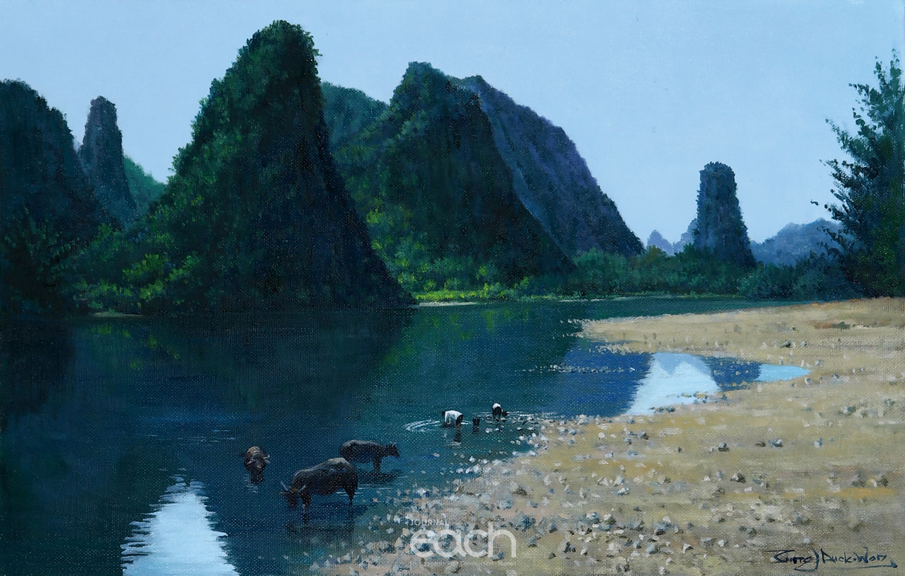 시선이 머무는 곳에 53.0×33.3 oil on canvas