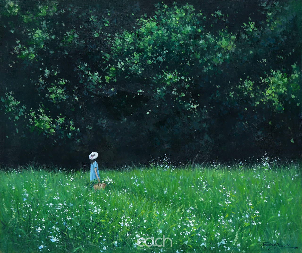 시선이 머무는 곳에 60.6×50.0 oil on canvas