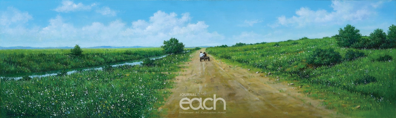 시선이 머무는 곳에 116.8×30 oil on canvas