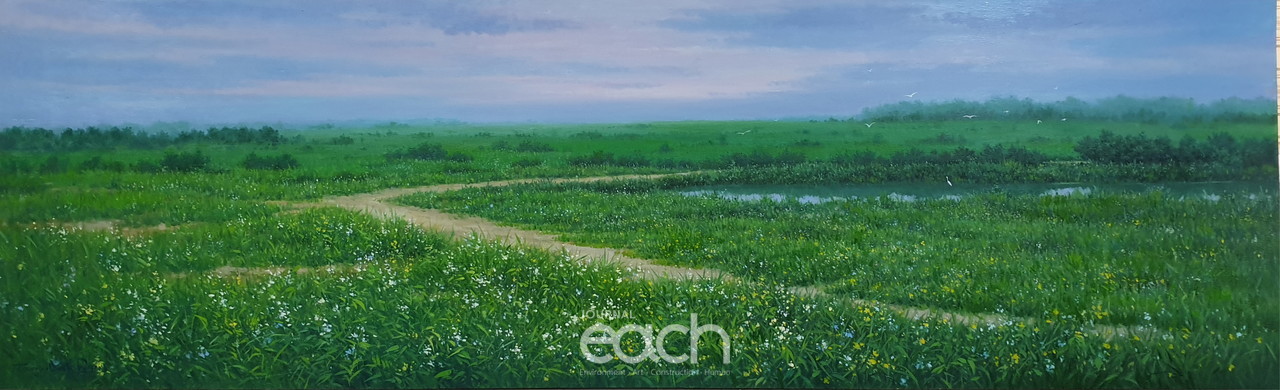 시선이 머무는 곳에 162×50.2 oil on panel