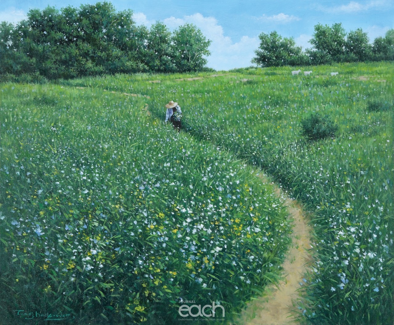 시선이 머무는 곳에 72.7×60.6 oil on canvas