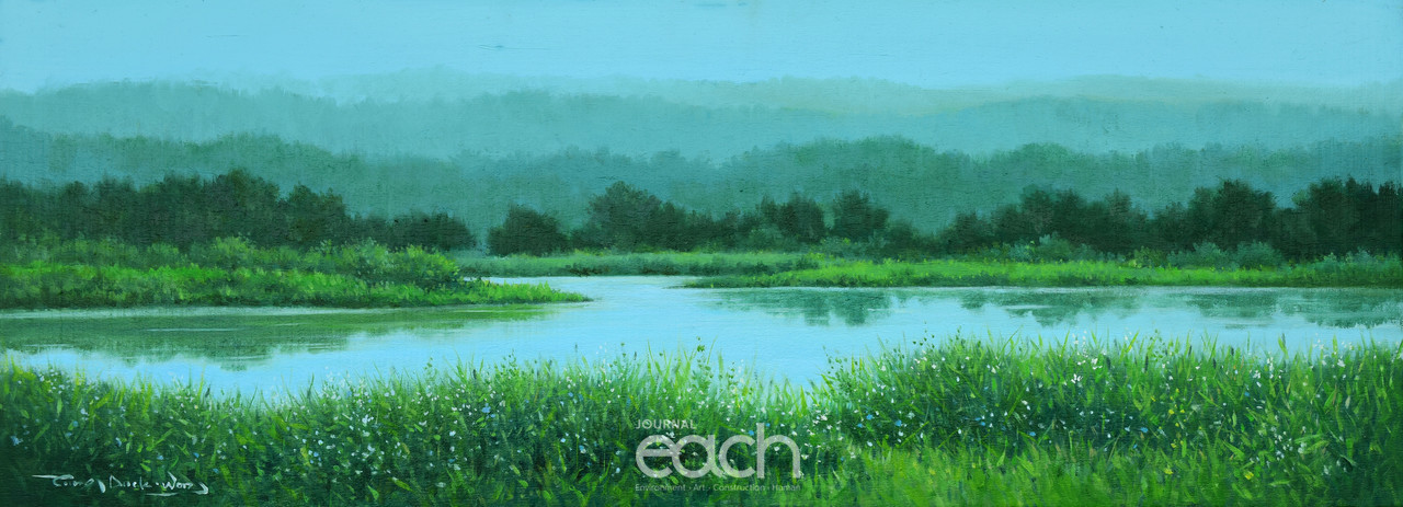 시선이 머무는 곳에 80.5×29.5 oil on panel