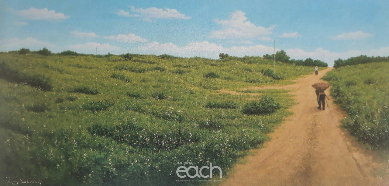 시선이 머무는 곳에 240×120 oil on panel