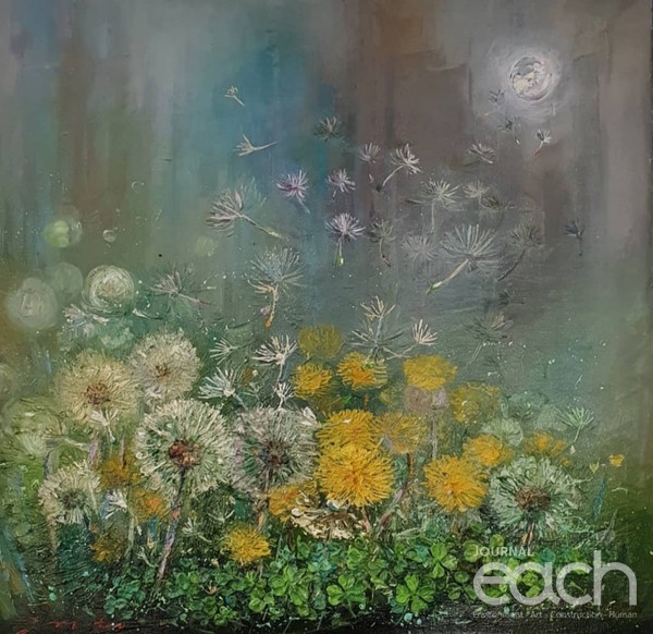 꿈꾸는대로 피어나리라 45.5×45.5 Oil on canvas