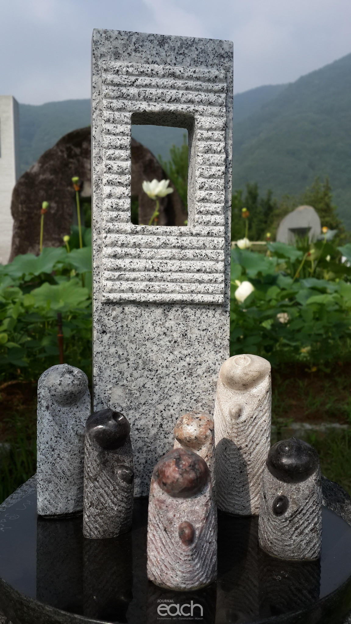 350x350x600mm 화강석