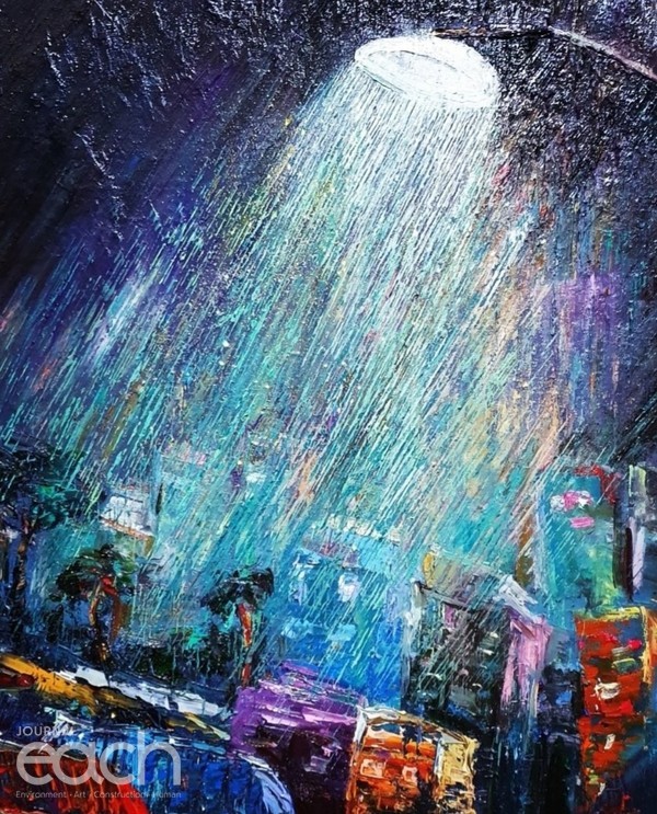 Rainy day 45.5*37.9 oil on canvas