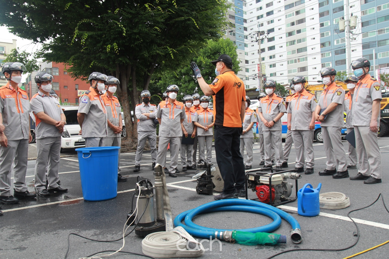 육의용소방대 신속지원팀(VRS Team) 소방 집체교육(자료제공 : 대전광역시)