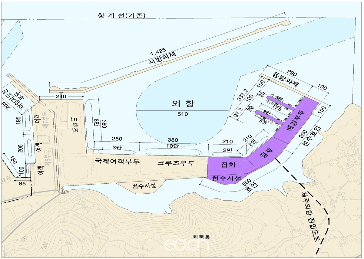 그림 4 제주외항 2단계 개발 계획평면도