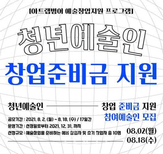 청년예술인 창업준비금 지원(자료제공 : 대구문화재단)