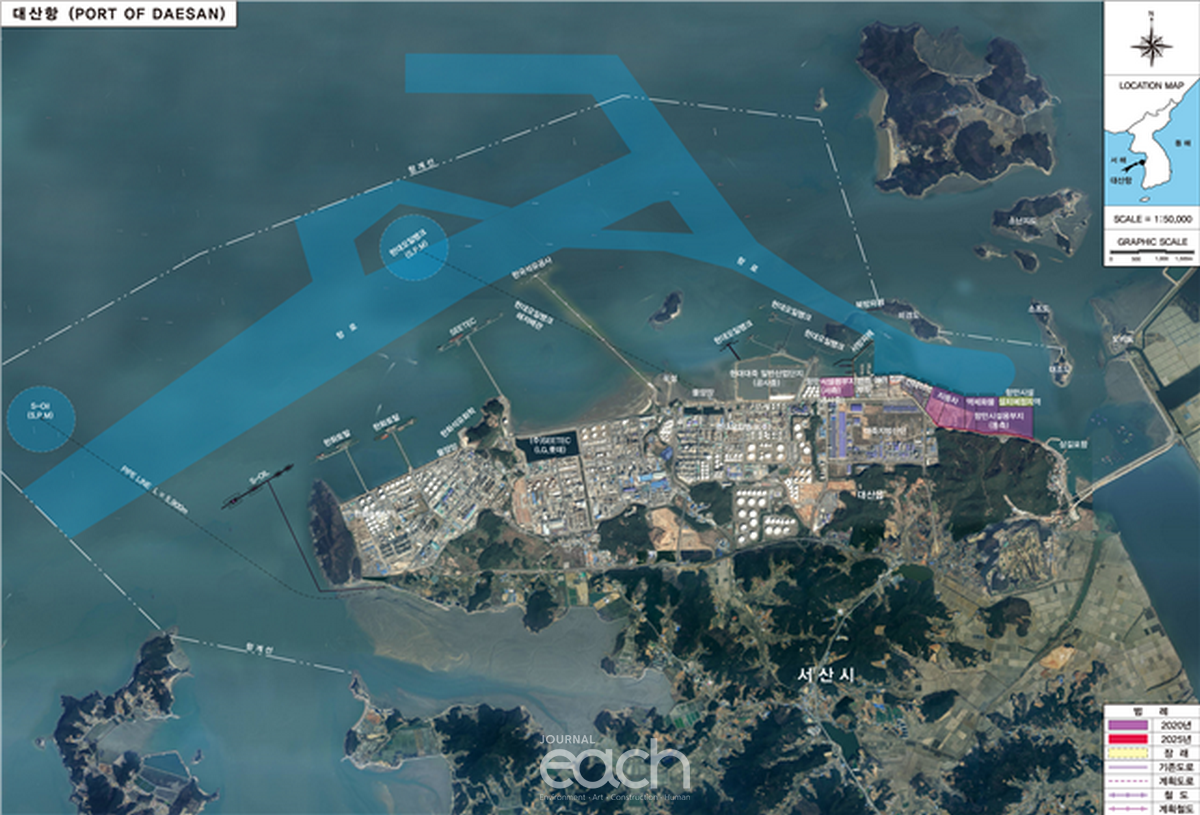 (그림 2) 대산항 전경