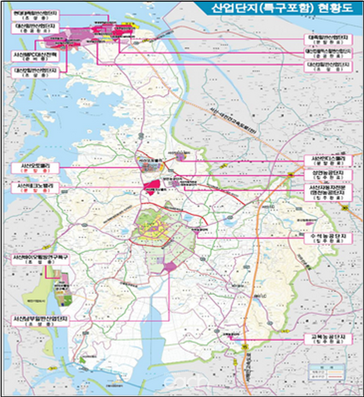 (그림 4) 충청남도 산업단지 현황