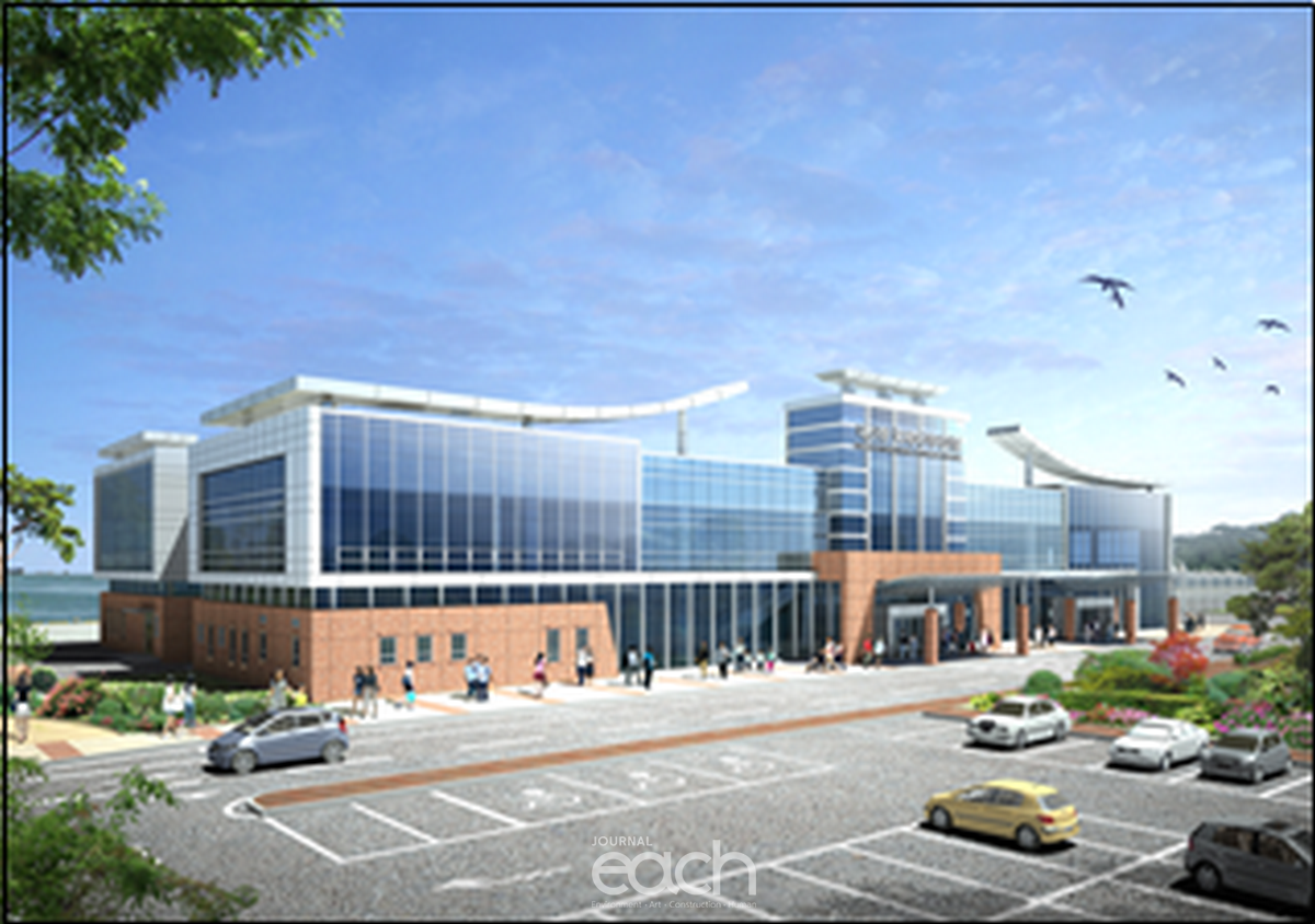 (그림 7) 대산항 국제여객 터미널 조감도