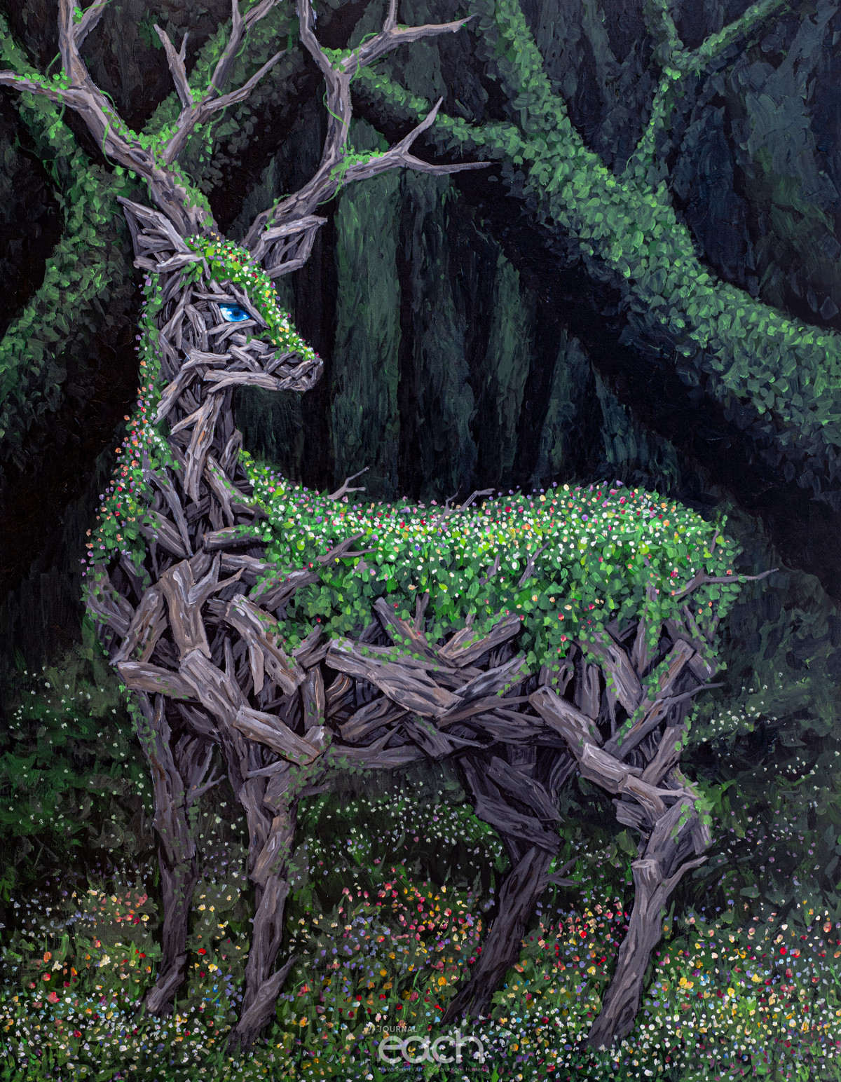 깊은 숲속-50호F(116x92cm) 2020년