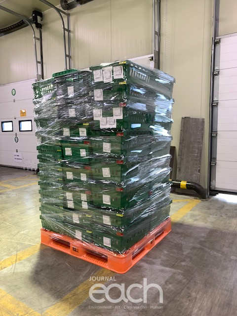 (기존사용) 차량 배송 시 제품 고정용 비닐 사용 (자료제공 : 경기도)