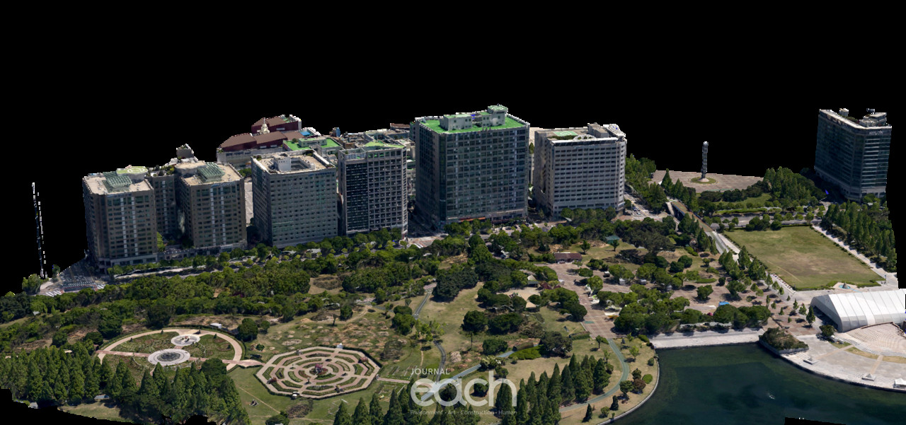 일산호수공원3d 촬영 예시 (자료제공 : 경기도)