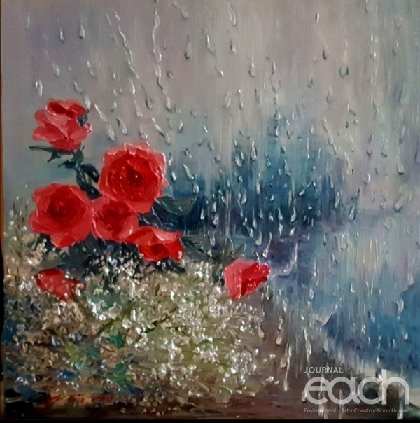 비처럼 음악처럼 45.5×45.5 Oil on canvas