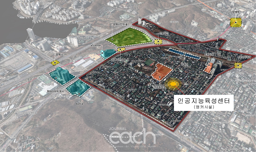 양재 ICT 특정개발진흥지구 대상지 지역 (자료제공 : 서울특별시)