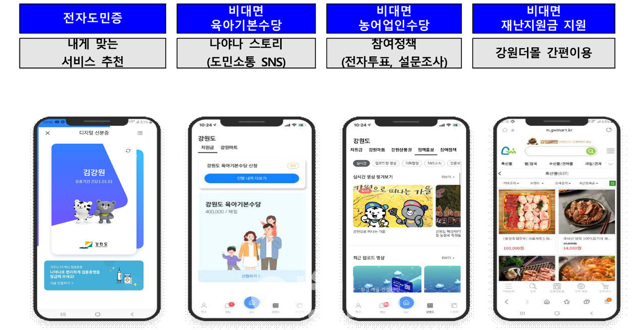 강원도 디지털전환 플랫폼 '나야나' (자료제공 : 강원도)