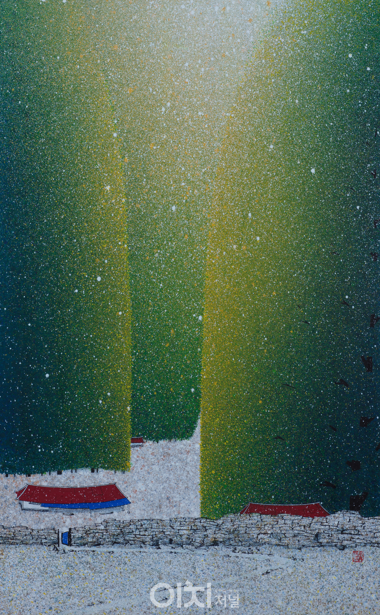 작 품 명: 꿈에 물들다 크 기: 116.8×91재 료: Mixed Media 제작연도: 2016