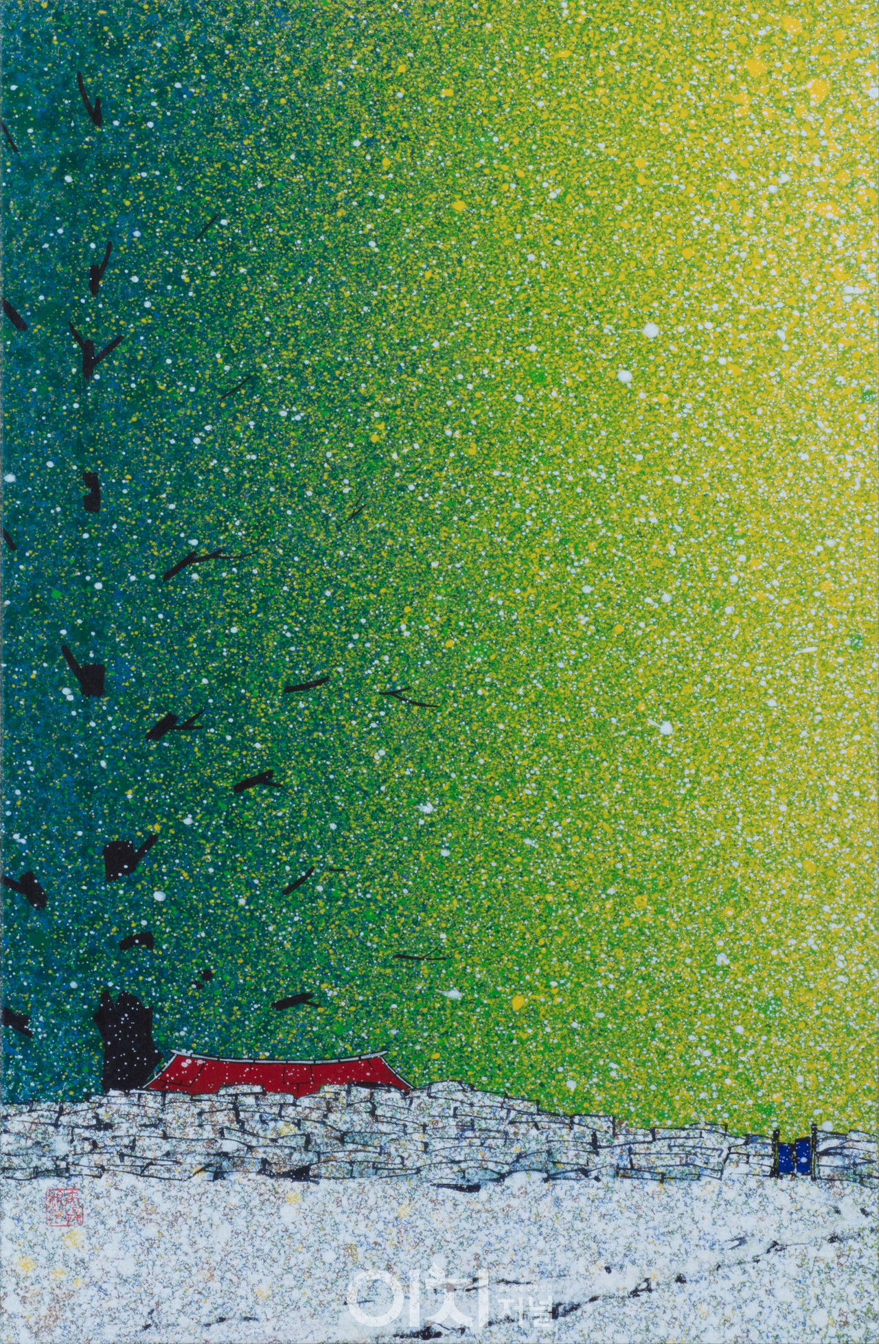 작 품 명: 꿈에 물들다 크 기: 72.7×60.6재 료: Mixed Media 제작연도: 2019