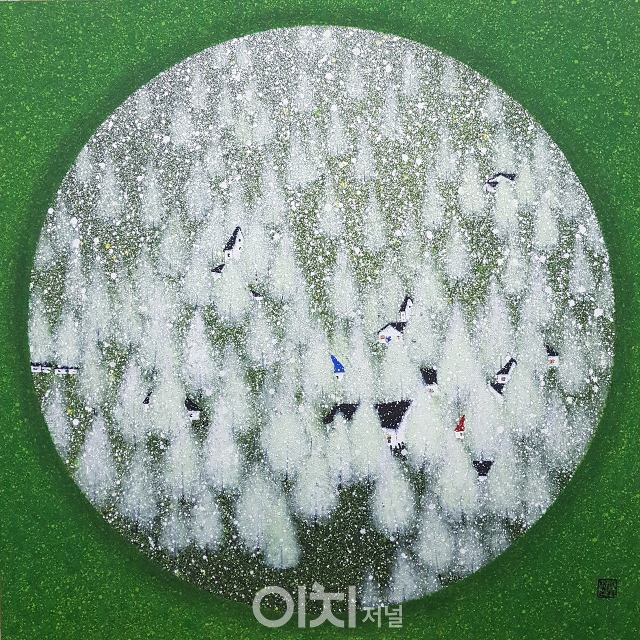 작 품 명: 20꿈에 물들다 크 기: 72.7×72.7 재 료: Mixed Media 제작연도: 2020